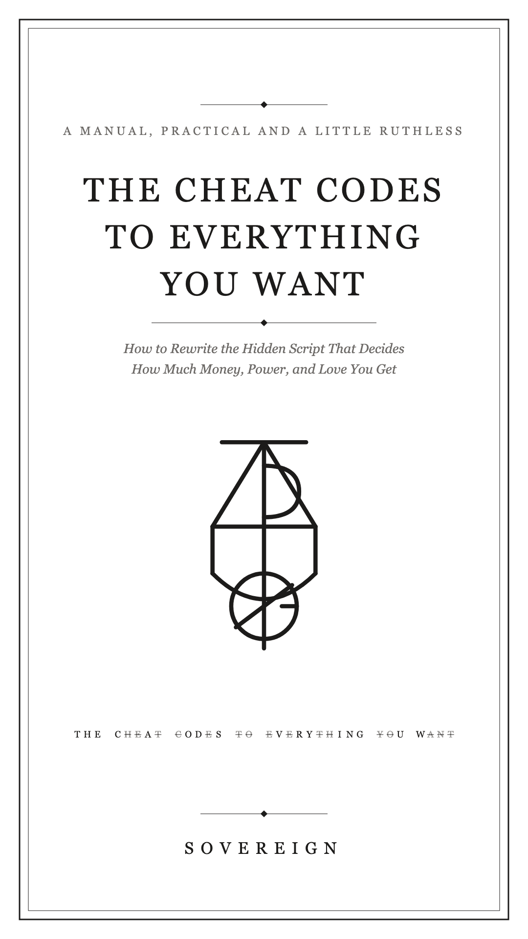Tall promotional image for The Cheat Codes to Everything You Want